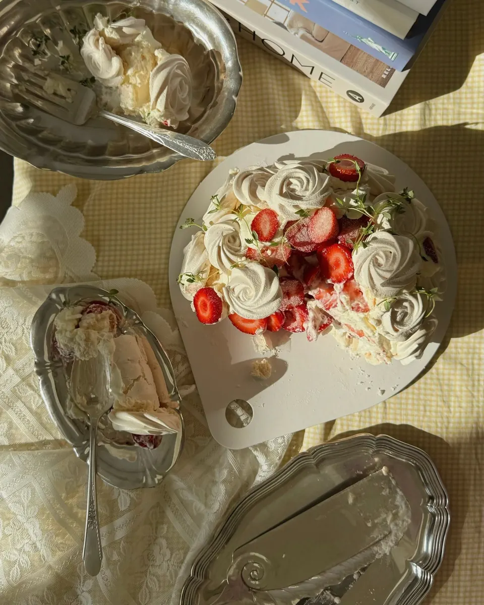 Rose Garden Pavlova
